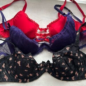 Agent Provocateur Bra 32DD Set of 3